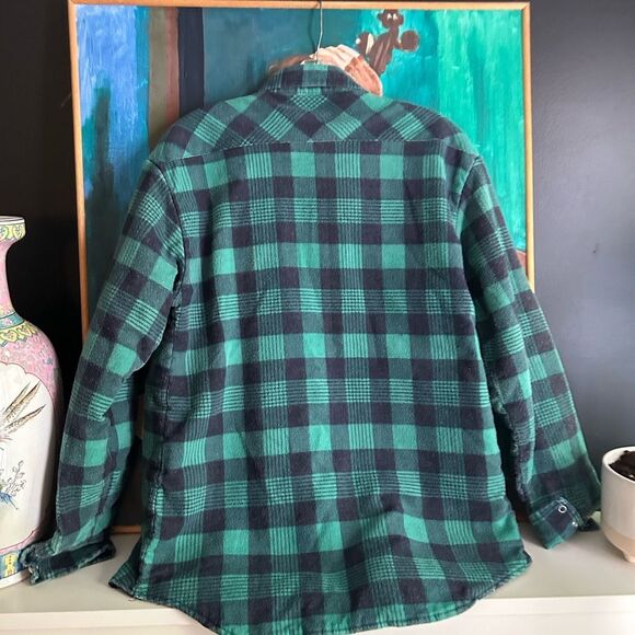 Dickies Green and Black Vintage Plaid Shirt Jacket - Picture 5 of 11